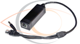 DC 12V Single Ethernet Port 10 100M PoE Splitter Cable